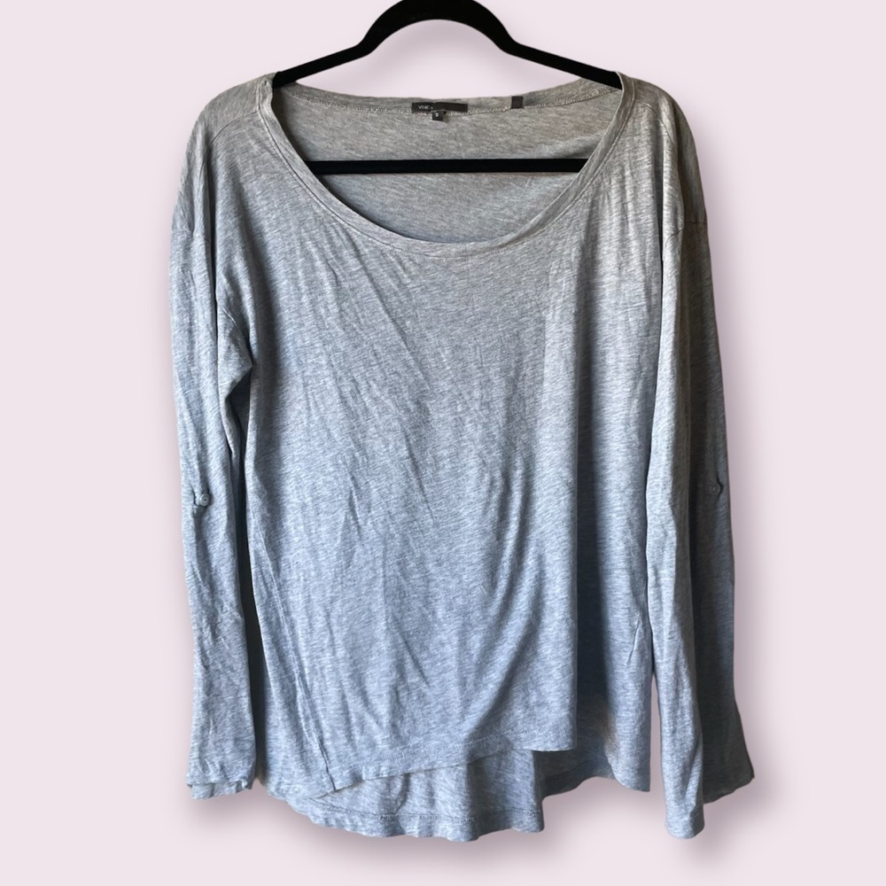 Vince Grey Long Sleeve Tee